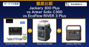Anker C300 vs EcoFlow RIVER 3 Plus vs Jackery 300 Plus 比較