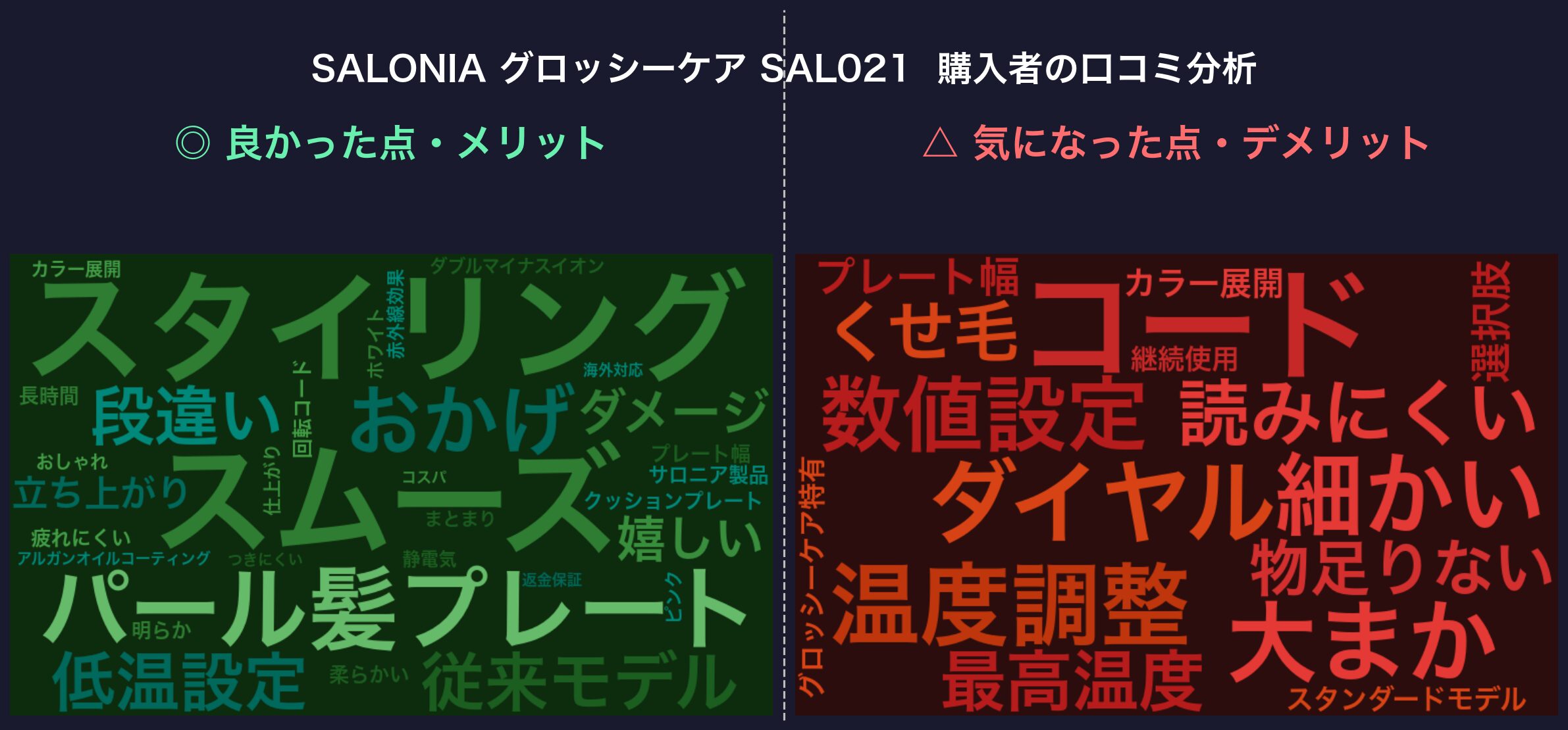 口コミワードクラウド：SAL021