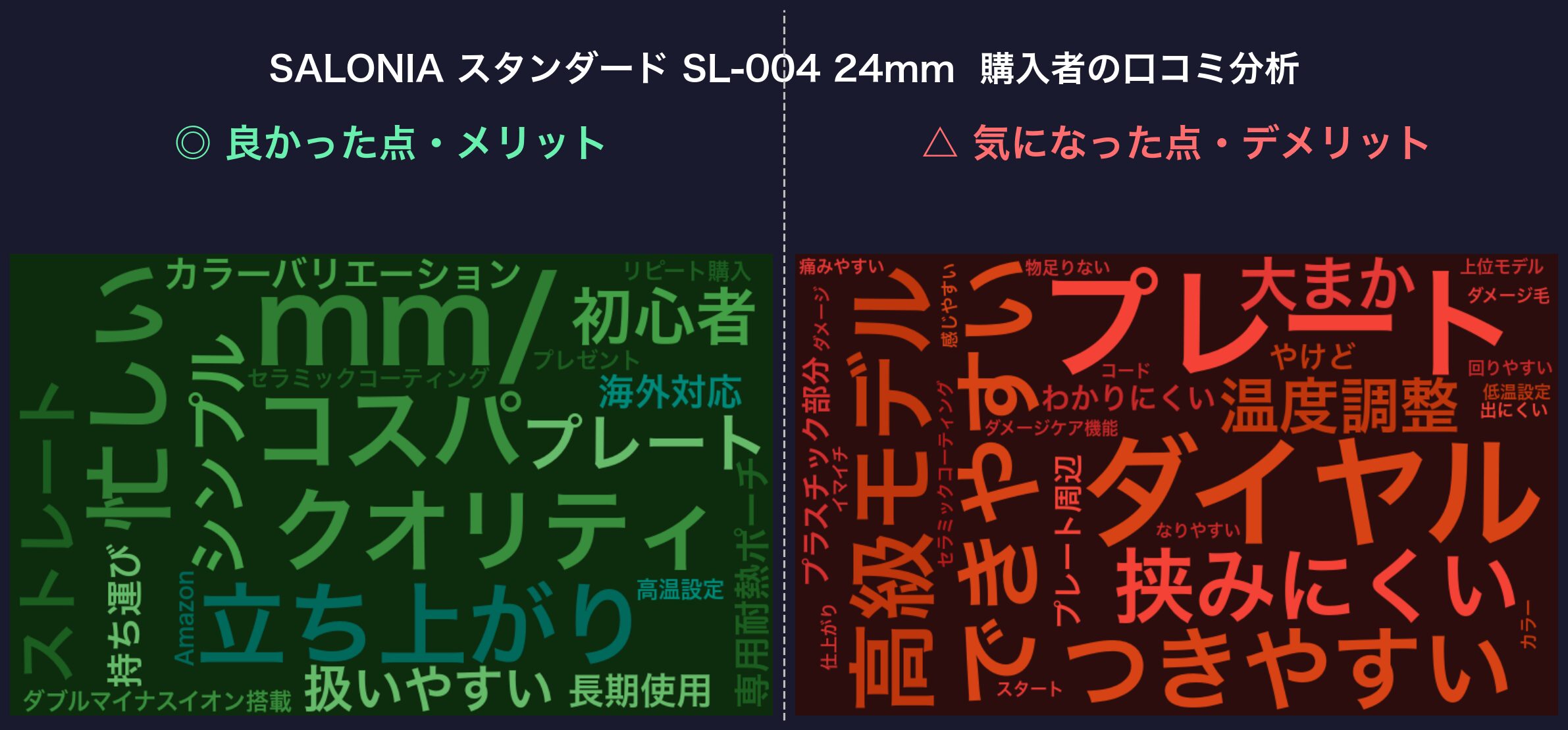 口コミワードクラウド：SL-004