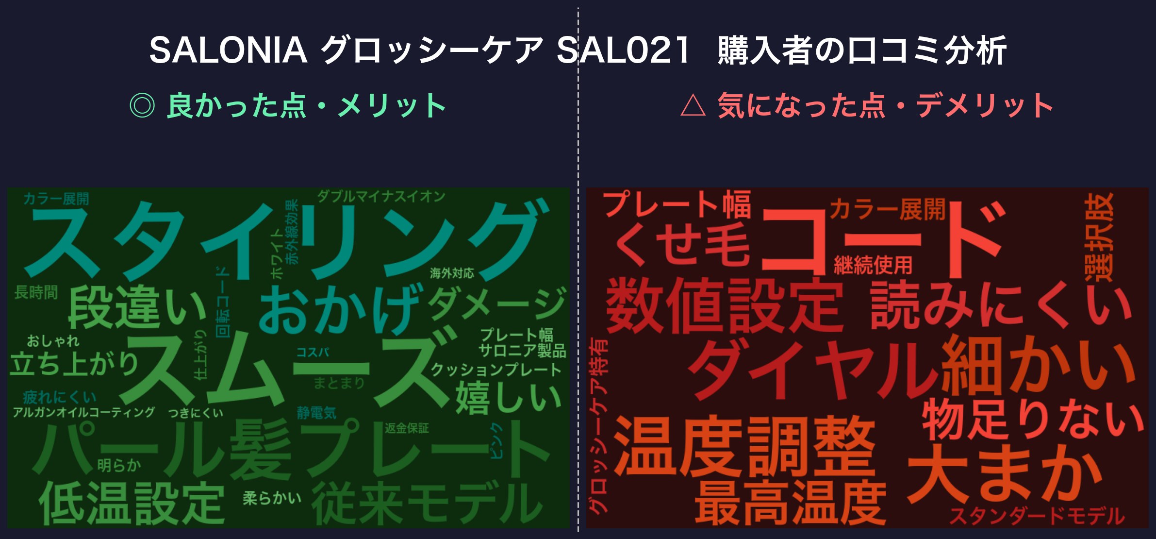口コミワードクラウド：SAL021
