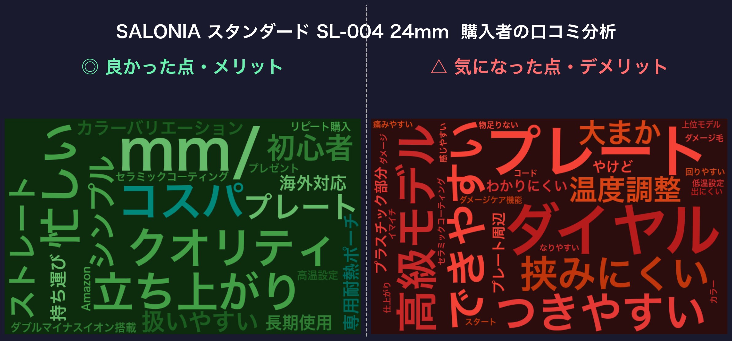 口コミワードクラウド：SL-004