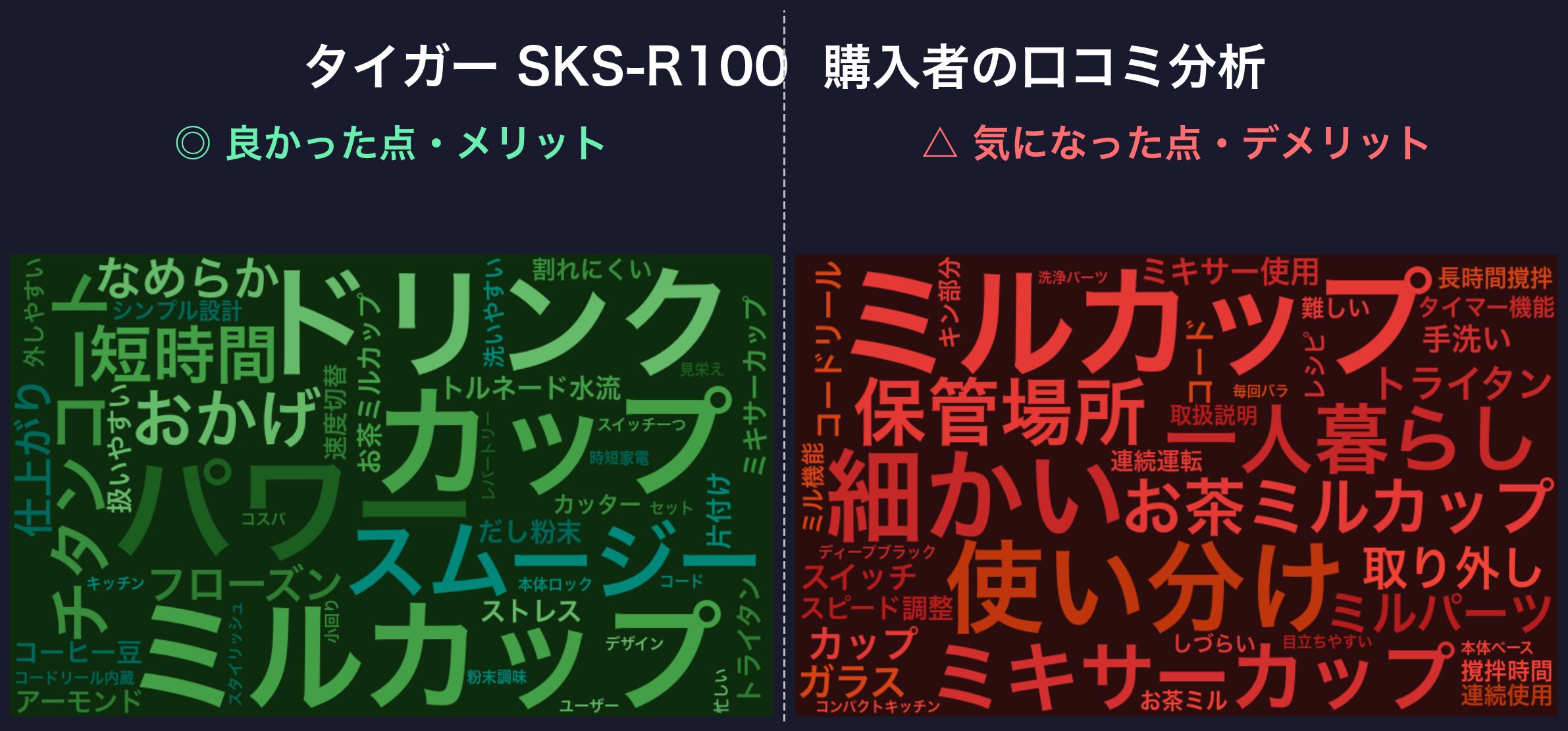 口コミワードクラウド:SKS-R100